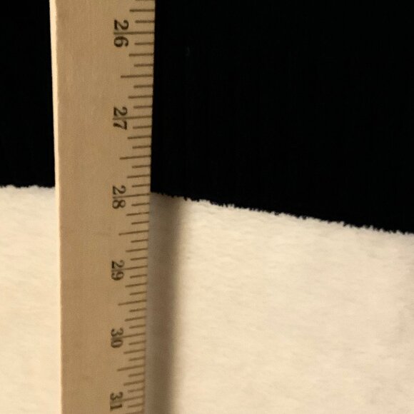 Talbots Womens XL Striped Sweater Pink Gray With Black Hem Soft Button Detail - Picture 6 of 7